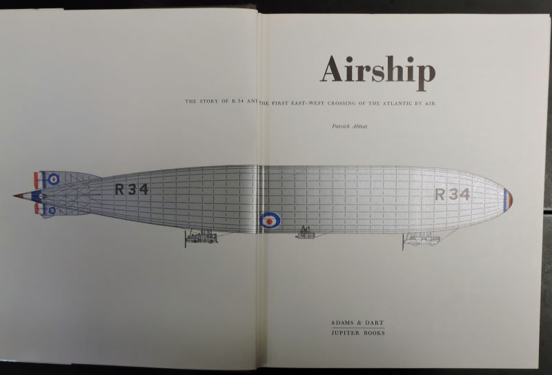 Title page with image of the R34 across both pages.